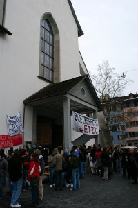 Besetzung Predigerkirche Sans-Papiers Zürich