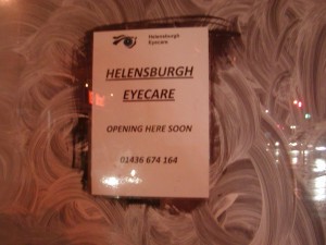 Helensburgh Eyecare Notice - 13 March 2009